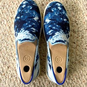 Rothy’s Indigo Shibori Sneakers- 8